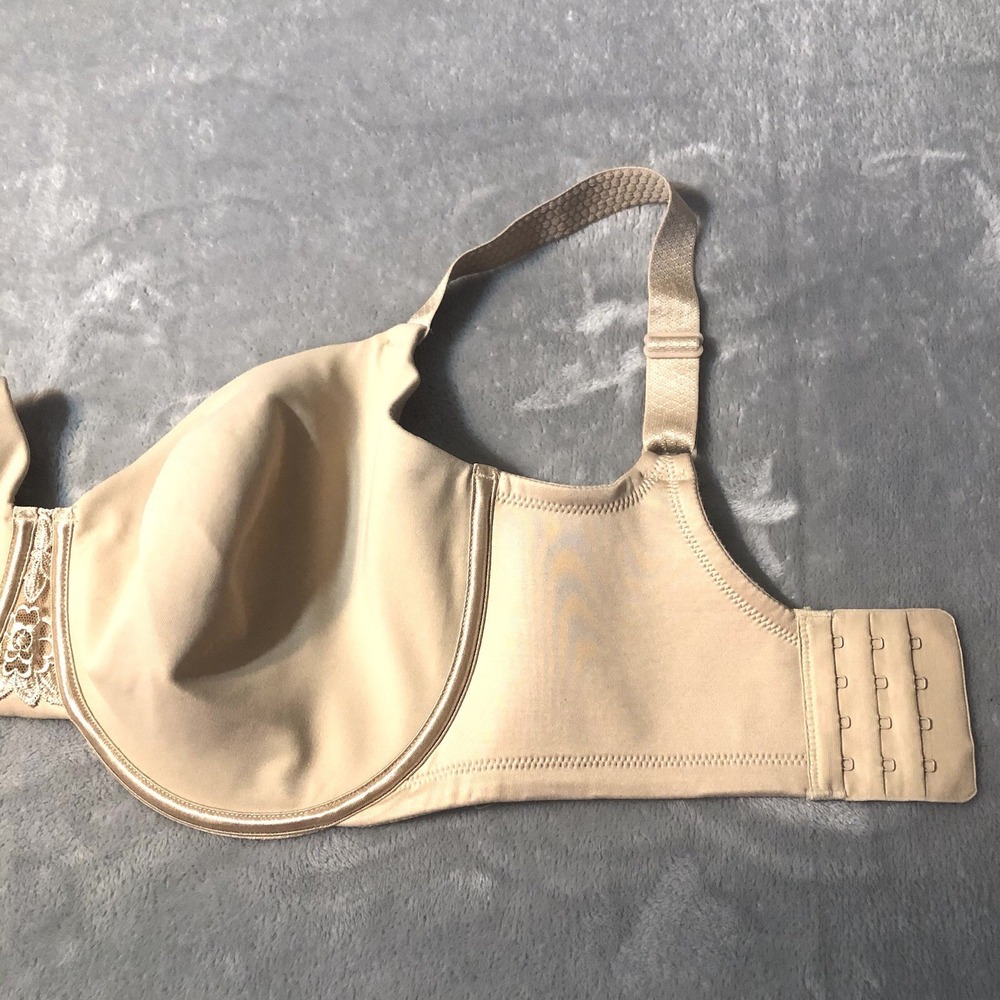 Vanity Fair Bra 34H Nude Seamless Beauty Back Minimizer Full Coverage 76080 EUC - Picture 5 of 7